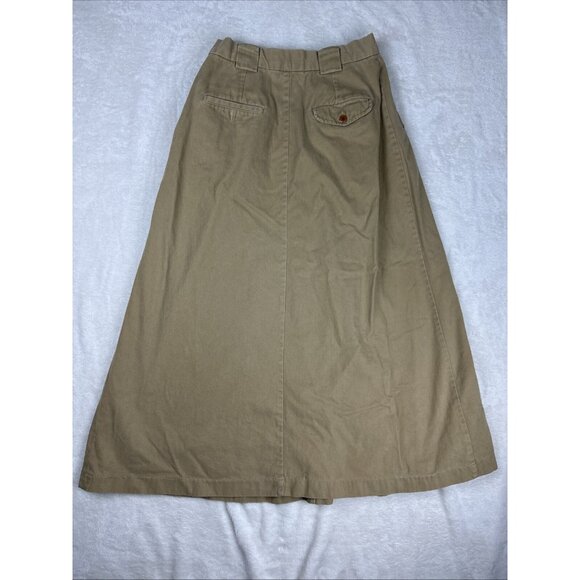 Vintage 80s-90s  Ralph Lauren Country Equestrian Skirt Womens 10 Brown - Picture 9 of 10
